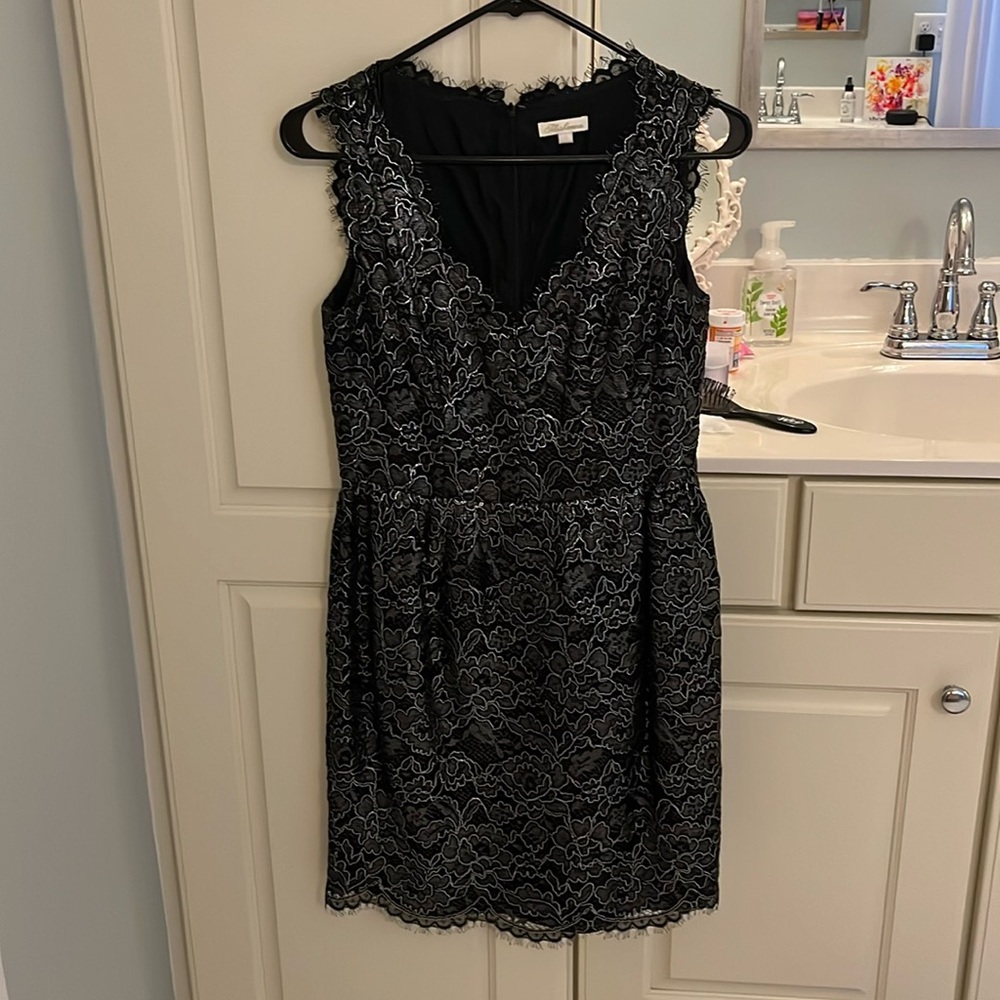 Shoshanna size 4 black cocktail dress